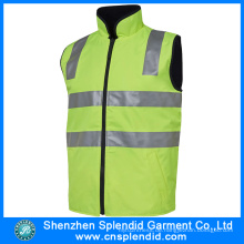 Kundenspezifische Arbeitskleidung Hi Vis Fluoreszenz Grüne Sicherheit Reflektierende Weste